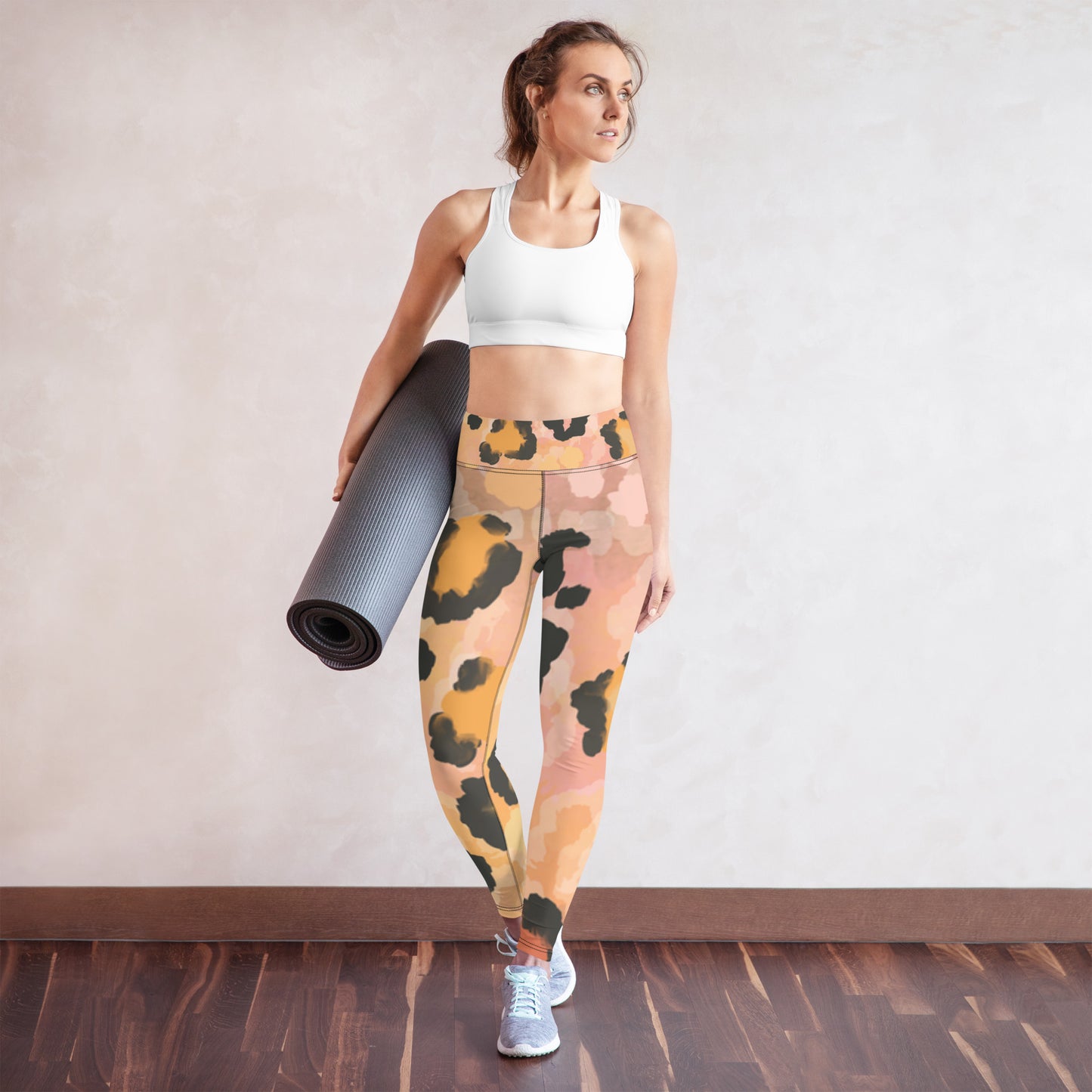 Yoga-Leggings in Leopardenmuster